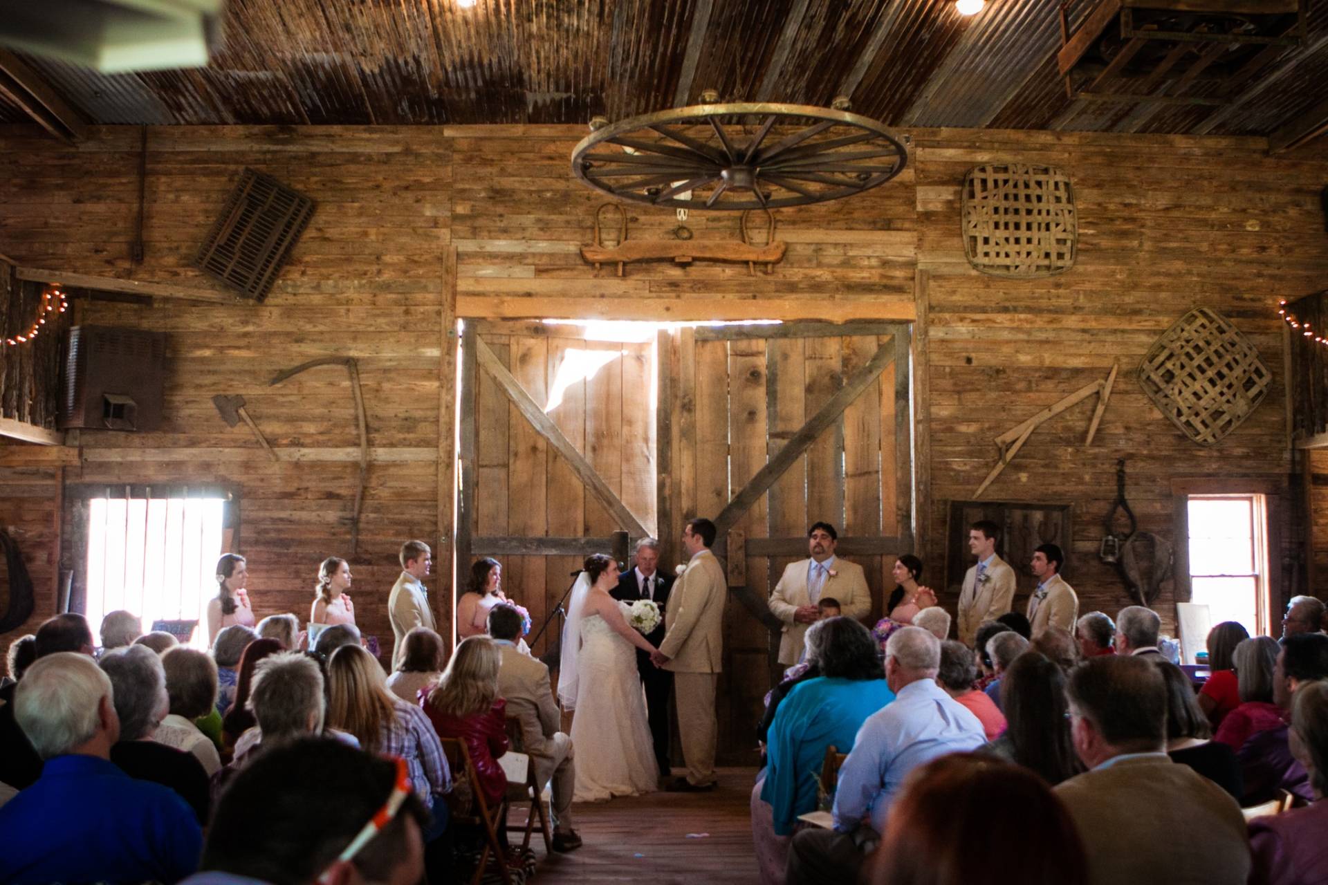 wedding at the barn